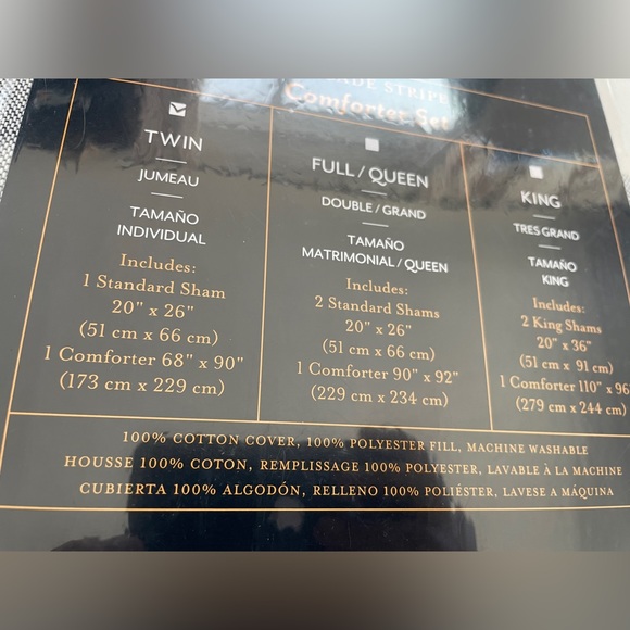 NEW Pendleton Cascade Stripe Comforter & Sham Set Size Twin - Picture 7 of 14